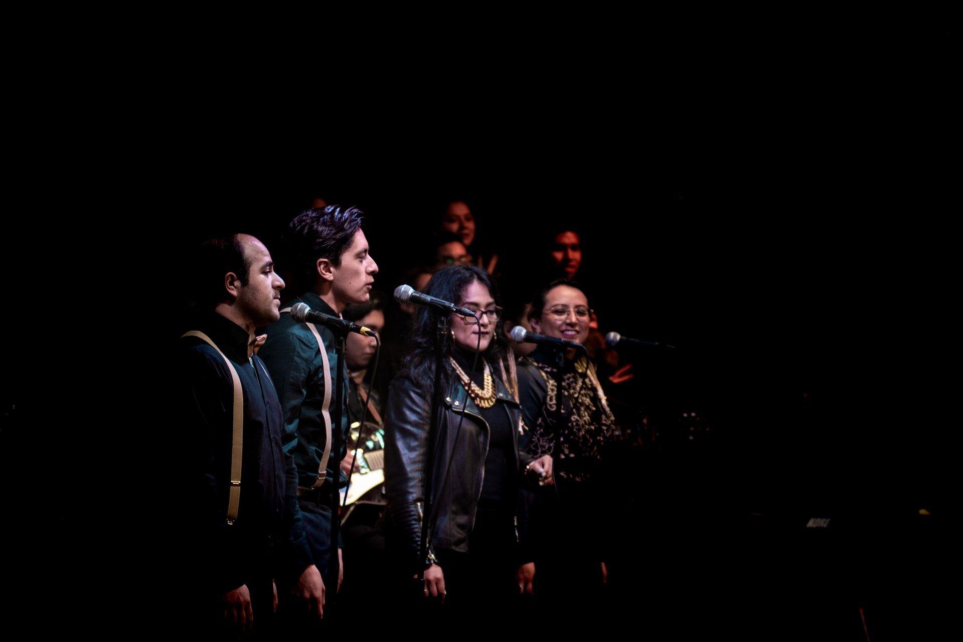 people singing